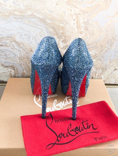 Christian Louboutin Peeptoe-Pump Strass Kristallverzierung - Bild 4 von 11
