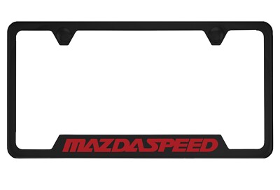 Black License Plate Frame for Mazdaspeed