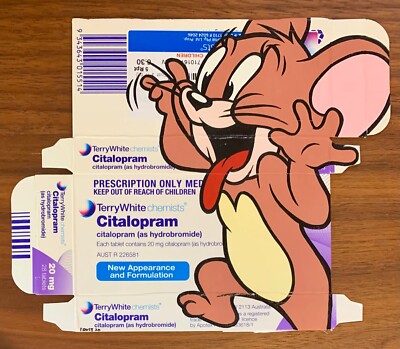 Ben Frost Pharma Packaging 'Jerry On Celexa' (Tom & Jerry) *1/1 Unique w COA