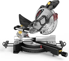10-inch Sliding Compound Miter Saw 15 Amp Single Bevel 0-45° W/ Extension Table