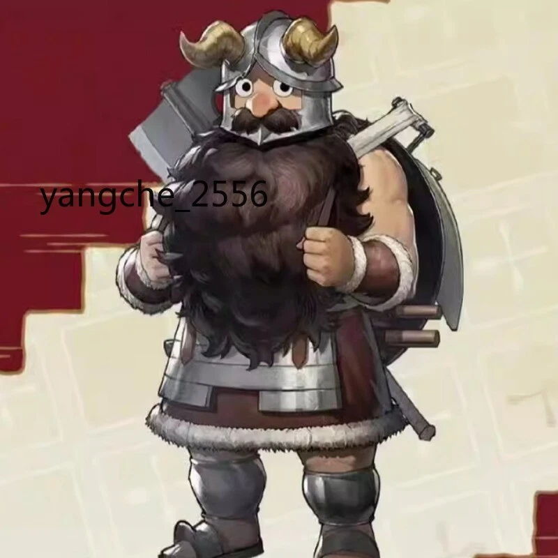 Anime Delicious in Dungeon Dwarfs Senshi of Izganda Cosplay Prop Helmet Mask NEW - Image 3 of 4