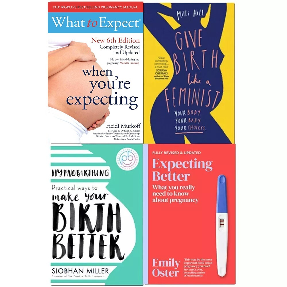Expecting Better, What to Expect When You're Expecting,Hypnobirthing 4 Books Set