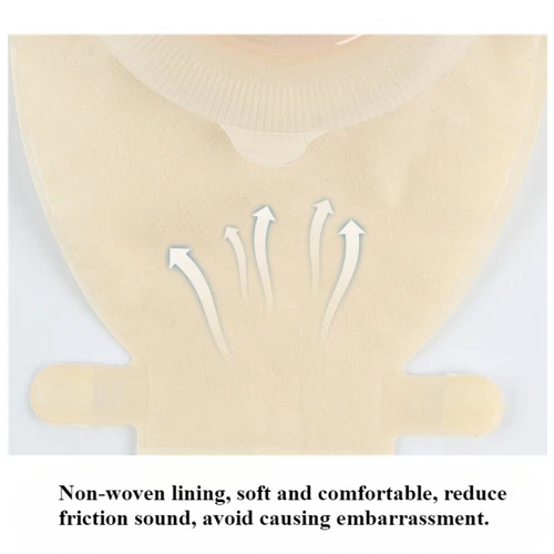 5x Ostomy Pouch One-Piece System Colostomy Bags Convex with Belt Buckle 15-45mm - Picture 4 of 12