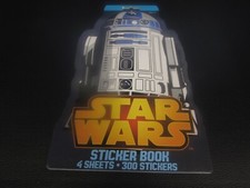 STAR WARS - STICKER BOOK - 4 SHEETS - 300 STICKERS - UNUSED - VERY GOOD
