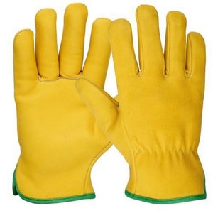 lorry drivers leather work gloves