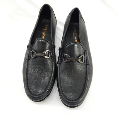 Allen Edmonds Black Leather Vinci Bit Loafers Mens Size 8.5  display picture 3
