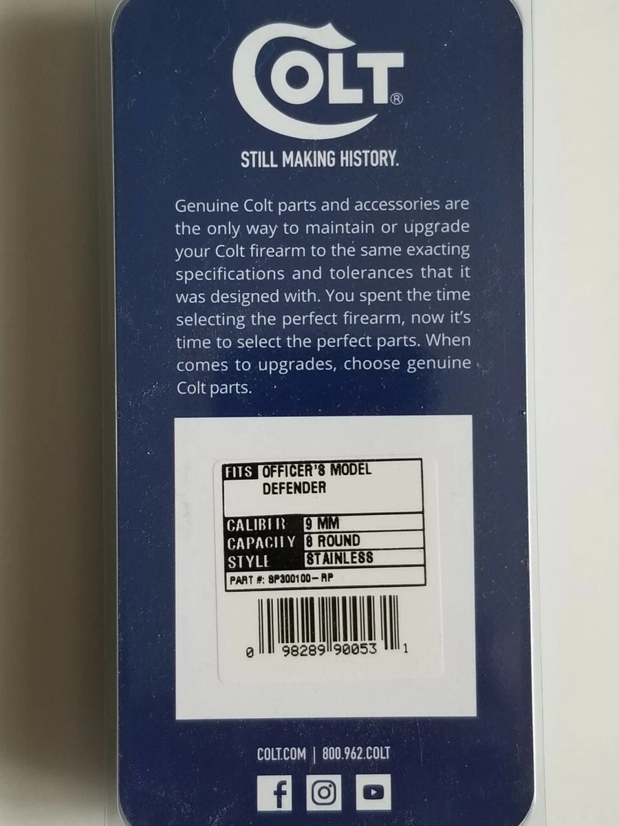 COLT 1911 OFFICER/DEFENDER FACTORY ORIGINAL 9MM 8RD MAGAZINE  