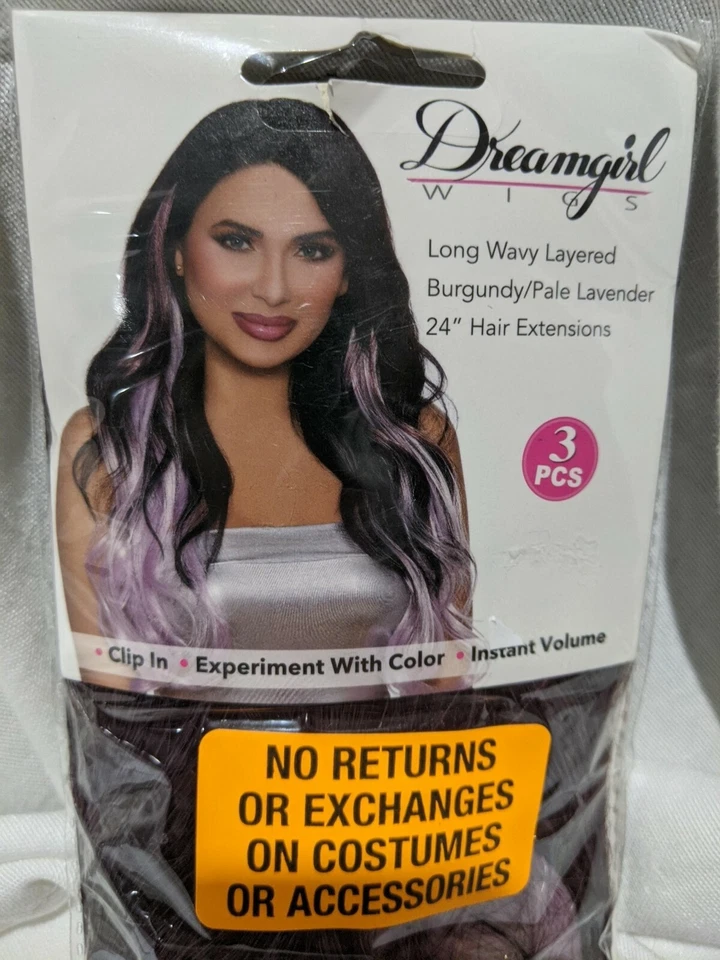 Nueva Peluca Dreamgirl 24" Recta Rizada Ondulada Halloween ¡Tú eliges! Foto 2 de 4