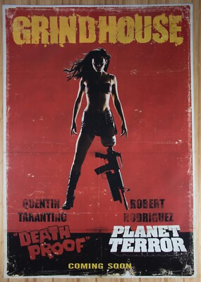 GRINDHOUSE Super Rare Original poster 2007 Kill Bill TARANTINO US ONE Sheet