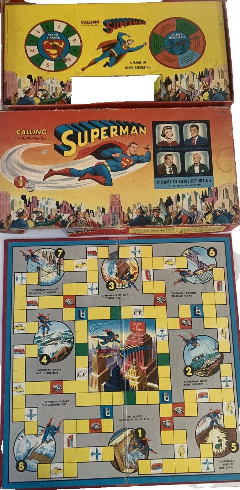 Superman Board Vintage Manufacture Board & Traditional Games