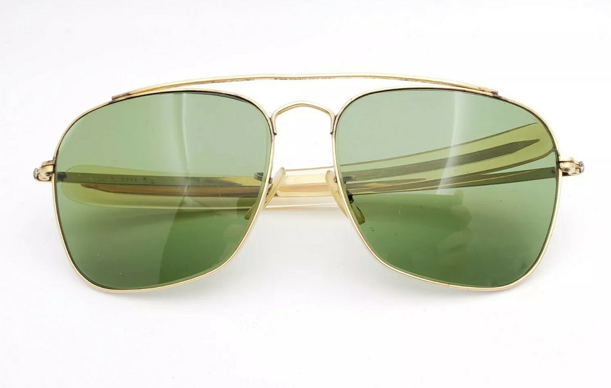 Vintage B&L Ray Ban Bausch & Lomb RB3 Green 58mm 1/30 10k GO