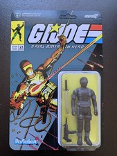 SNAKE EYES and COBRA COMMANDER Super 7 GI JOE ReAction Figures 3.75