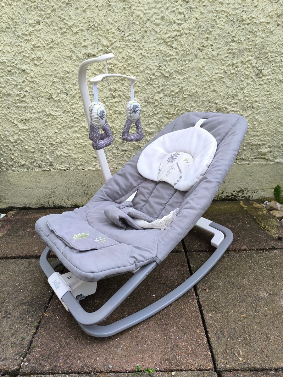 Joie Baby Dreamer Rocker/Bouncer Grey Vibrates, Lullabies, Nature