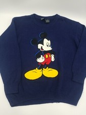 Vintage Mickey Mouse Unlimited Jerry Leigh Knit Embroidered Sweater Unisex Sz M