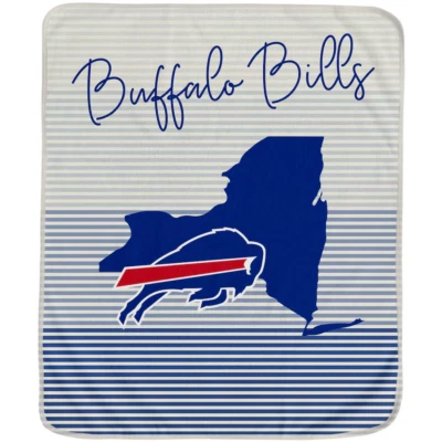 PEGASUS SPORTS Buffalo Bills Ultra Fleece Silk Touch Blanket 60 X 70 NFL NY State Polyester NEW