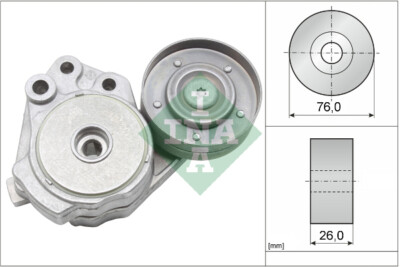 INA 534 0374 10 Belt Tensioner, V-ribbed belt for Audi, Seat, Skoda, VW