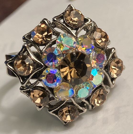 Rhinestone Statement Ring - image 3