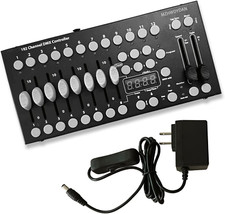 DMX Controller, DMX192 Console Mini DJ Light Controller Lighting Mixer Board Con