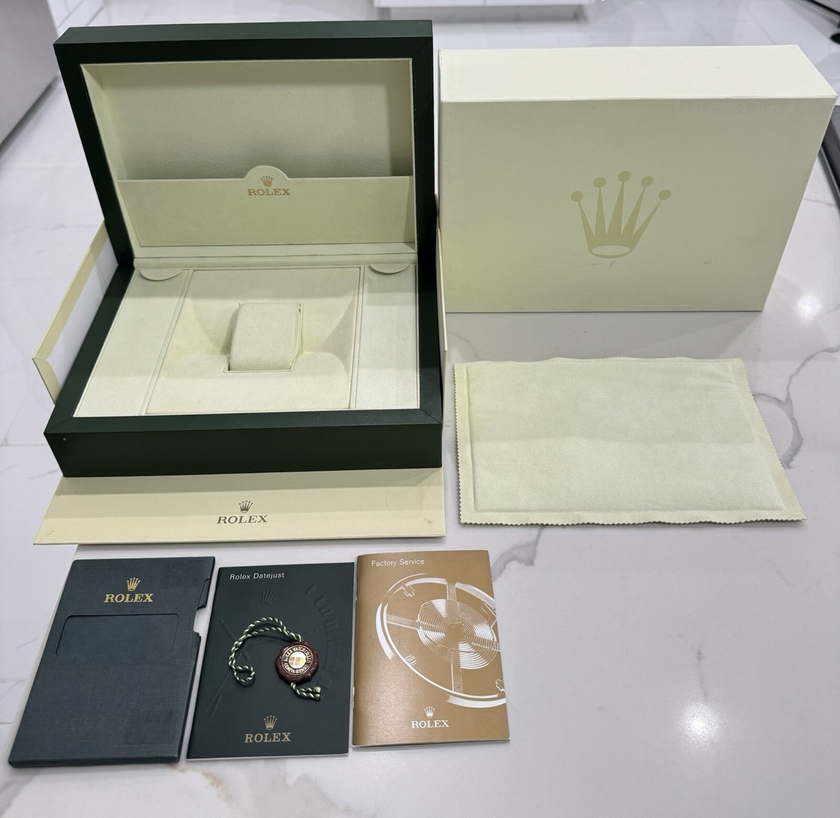 【箱のみ】ROLEX 腕時計 ボックス 約18cm x 13cm x 8cm Authentic ROLEX XL Watch Box Masterpiece Gold Crown
