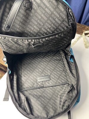 Steve Madden Quilted Bjodah Nylon BackPack Purse - Teal | eBay display picture 1