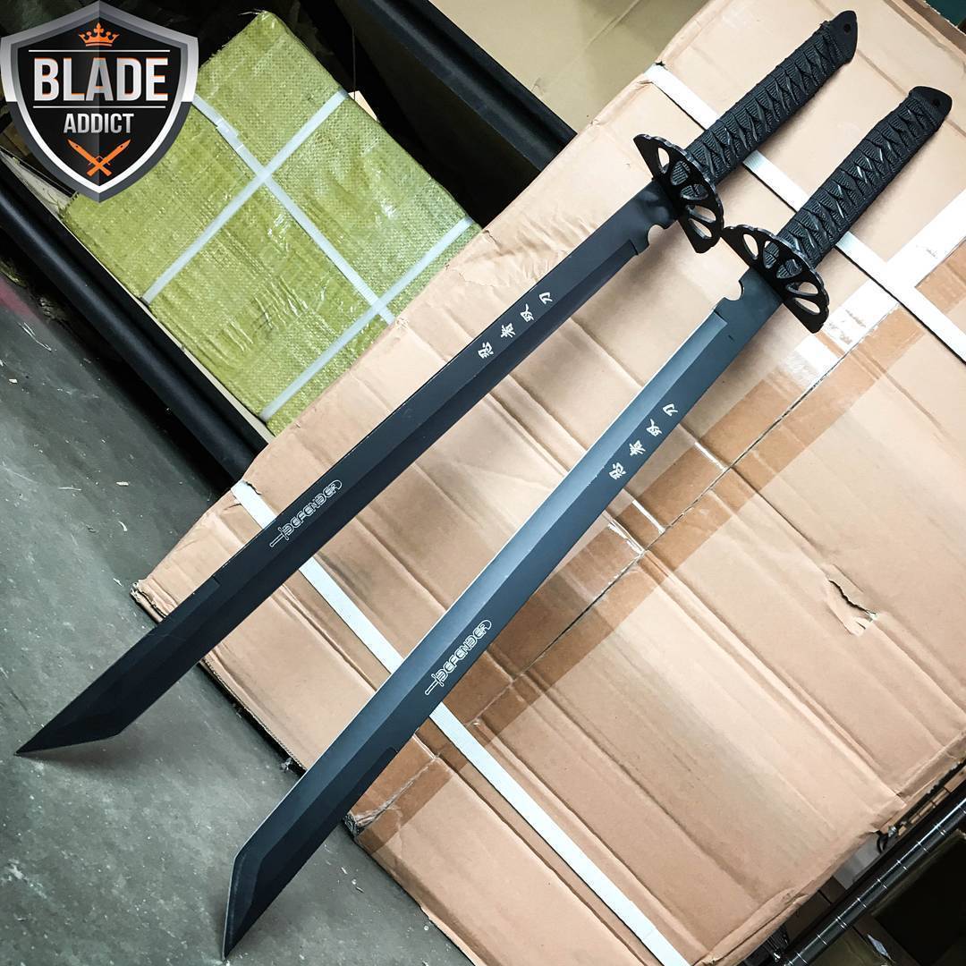  ProTacticalUS - 2 piezas de espiga completa grande de 26  pulgadas Ninja Samurai Twin Tanto Blade Machete Katana Camping Outdoor  B-1220A : Herramientas y Mejoras del Hogar