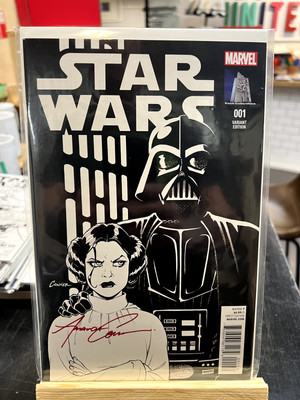 Star Wars #1 2015 Vault Collectibles Amanda Connor Signed Sketch Variant