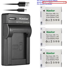 Kastar Battery Slim USB Charger for Canon NB-11L CB-2LD & Canon IXY 430F Camera
