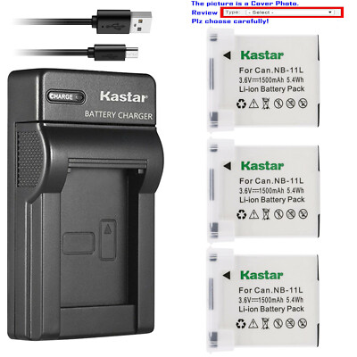Kastar Battery Slim Charger for Canon CB-2LD CB-2LF CB-2LDE CB-2LFE Charger