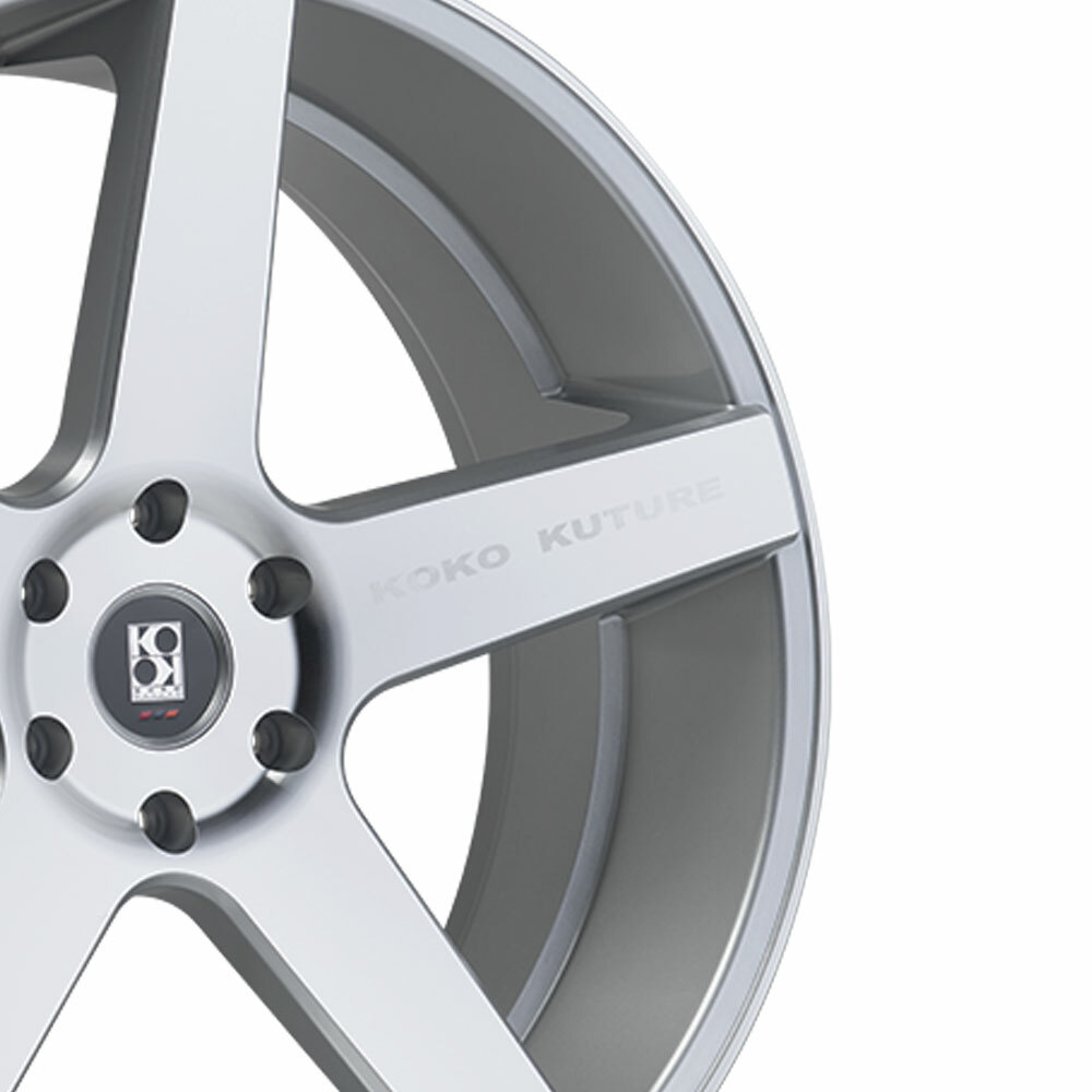 24" Koko Kuture Sardinia Silver 24x9.5 Wheels Rims Fits Rolls-Royce Ghost