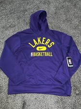 Nike Dri-FIT NBA Los Angeles Lakers Spotlight Pullover Hoodie Mens Sz L New