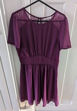 Purple/Mulberry Mini Party/Christmas Dress by M&S 'Ltd Edition' - UK Size 6