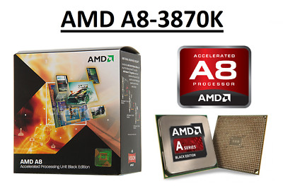 AMD A8-3870K Quad Core Prozessor 3,0 GHz, 4 MB Cache, Sockel FM1, 100 Watt CPU