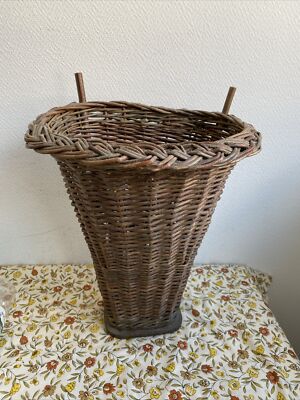 Ornement Vintage Sans Marque Panier De Pêche Vintage (creel) Ornemental Avec Poignées - Décoration Rustique - Sans Marque Statues Pour Jardin