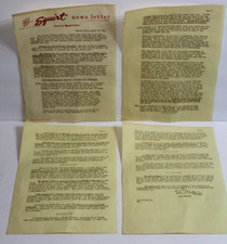 USA WWII Era Old Vintage 1943 Squirt Soda Letter Pop Soda Advertising Newsletter