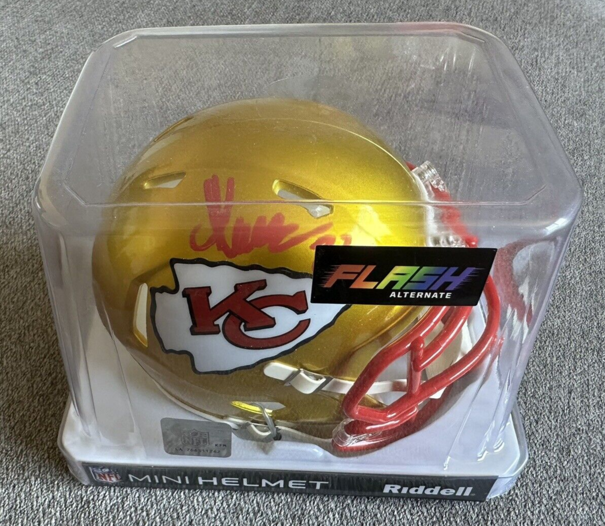 Marcus Allen Autographed Signed Kansas City Chiefs Flash Mini Football Helmet - BAS 