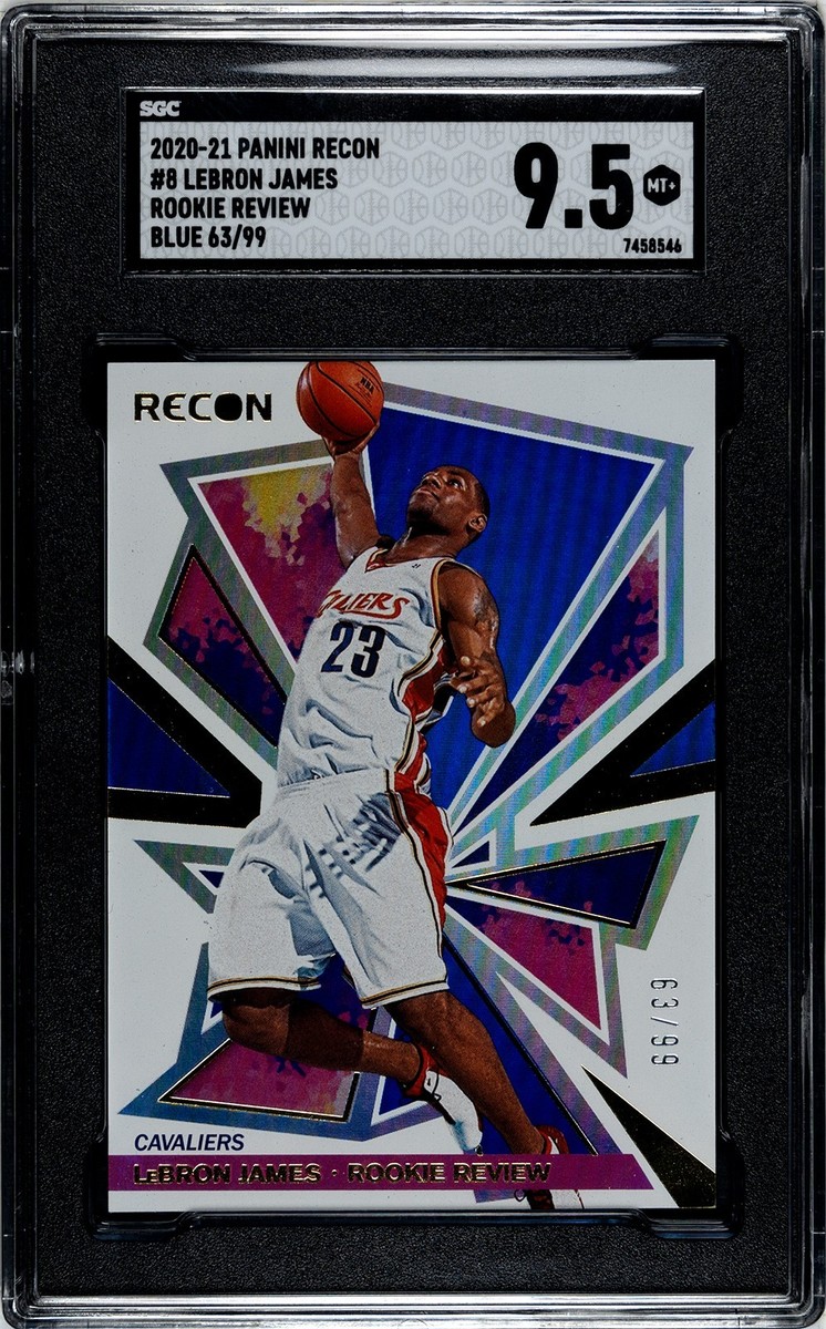 2020-21 Panini Recon #8 LeBron James Rookie Review SGC 9.5 Mint+
