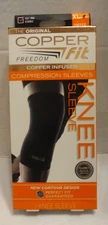 Copper Fit Freedom Knee Compression Sleeve Copper Infused EXTRA LARGE Unisex NIB