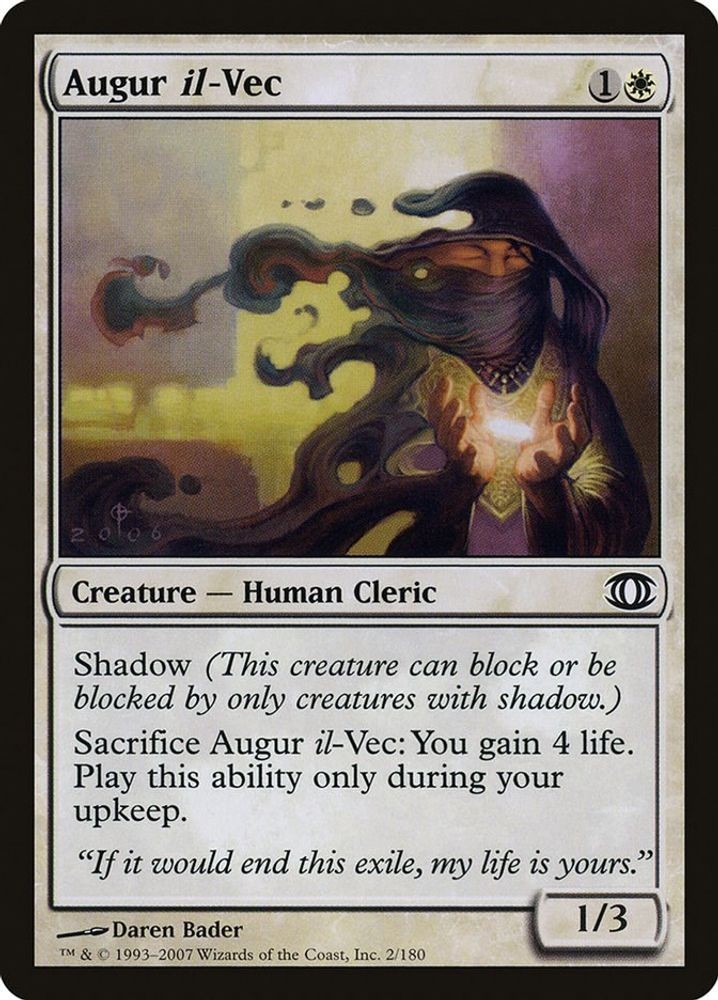 2007 Magic: The Gathering Future Sight - Augur il Vec (#2, C, Moderately Played)