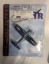 Wow Toyz 16009 1:64 Die Cast In Air Cleveland Wing F-4U-10 Corsair Aircraft