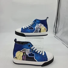 Ground Up Shoes Womens Size 6 Blue Disney Villains Canvas High Top Sneakers
