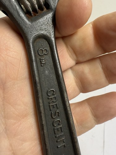 Set Of 2 VINTAGE Crescent Tool Steel Adjustable Wrenches 8” 6” USA - Picture 4 of 21