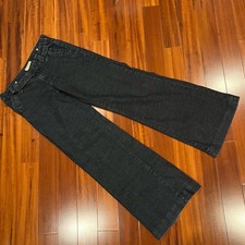 Paris Blues Dark Blue Jeans Wide Leg Y2K Denim Trouser Pants Size 9