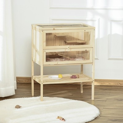 3-Tier Hamster Cage Mice and Rat Cage Small Animals Hutch with Openable Top