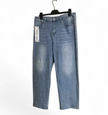 Sky Jeans Original Denim Sz 18 Stretchy Wide Leg Light Blue Comfort Wear