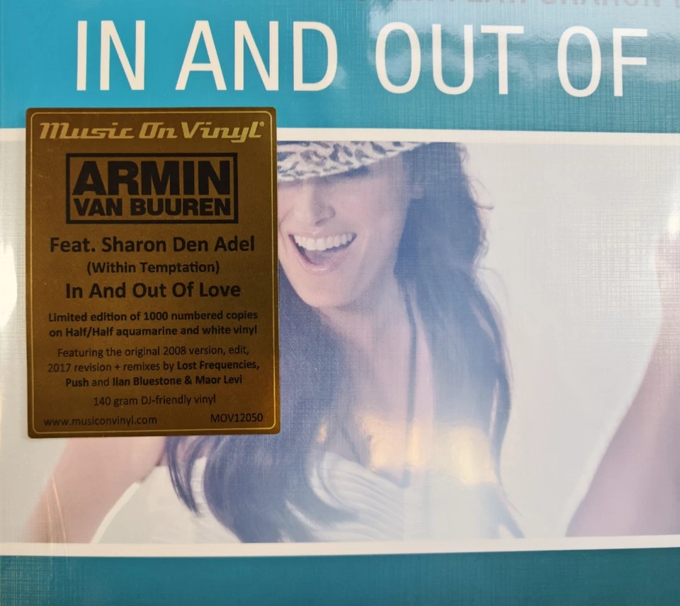 Armin van Buuren In And Out Of Love 12" vinyl record limited Aquamarine & White - Imagem 3 de 4
