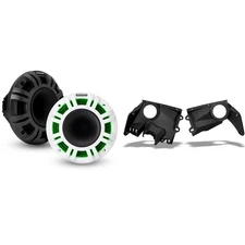 Kicker 48KMXL65 6.5" Horn-Loaded Marine Speakers Bundled with Speaker Panels ...