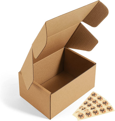 6X4X3 Shipping Boxes Small Corrugated Cardboard Box - 25 Pack Brown Mailing Boxe