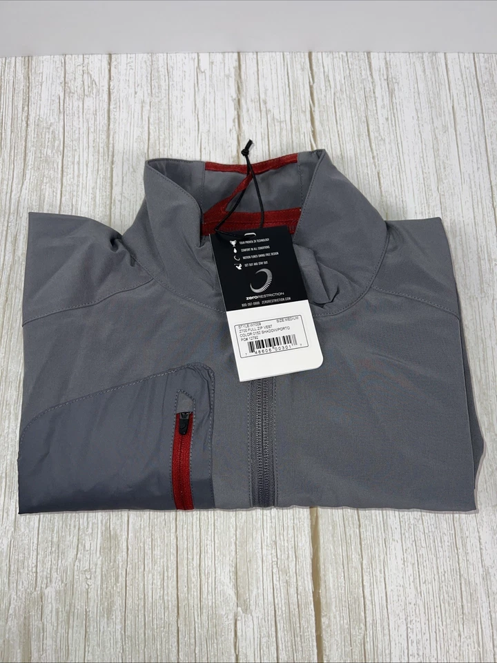 NUEVO Chaleco de Golf Zero Restriction Z700 Cremallera Completa. Mediano ✅ Foto 4 de 4