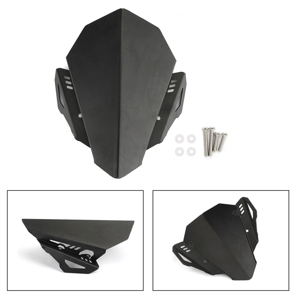 Parabrisas de aluminio para Yamaha MT-07 2018 2019 parabrisas MT07 CNC deflector EE. UU. Foto 3 de 4