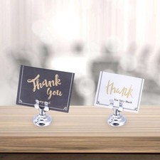 4 PCS Double Sided Menu Holder Table Number Holders Stand Restaurant Meal